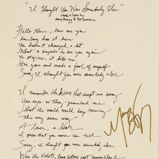 Handwritten Lyrics